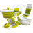 MegaChef 10-in-1 Multi-Use Salad Spinner 27.94cm