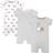 Hudson Cotton Rompers 3-pack - Milk Cookies (10152639)