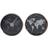 Dkd Home Decor Väggklocka Svart Aluminium Glas Gyllene Silvrig Världskarta (2 pcs) (30 x 4.3 x 30 cm) Väggklocka