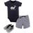 Hudson Baby Bodysuit Shorts & Shoes 3-Piece Set - Sailor Whale ( 10155196)