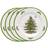 Spode Christmas Tree Salad Dish 4pcs