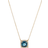 David Yurman Petite Chatelaine Pavé Bezel Pendant Necklace - Gold/Topaz/Diamonds