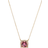 David Yurman Petite Chatelaine Pavé Bezel Pendant Necklace - Gold/Tourmaline/Diamonds