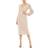 Mac Douglas Sequined Midi Dress - Nude