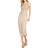 Mac Douglas Sequined Midi Dress - Nude