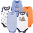Hudson Sleeveless Bodysuits 5-pack - Sandcastle (10153323)