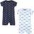 Hudson Baby Rompers 2-Pack - Blue Shark (10116936)