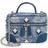 Vintage Jacquard Crossbody Bag - Blue