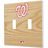 Strategic Printing Washington Nationals Baseball Bat Design Double Toggle Light Switch Plates