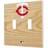 Strategic Printing Minnesota Twins Bat Design Double Toggle Light Switch Plate