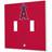 Strategic Printing Los Angeles Angels Solid Design Double Toggle Light Switch Plate