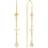 Lund Copenhagen Marguerit with Faith Hope and Love Earrings - Gold/White