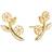 Lund Copenhagen Marguerite Earring Tree of Life - Gold/White