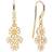 Lund Copenhagen Marguerit Earrings - Gold/White