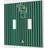 Strategic Printing Oakland Athletics 1988 Cooperstown Pinstripe Double Toggle Light Switch Plate