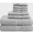 Madison Park Signature 8-pack Bath Towel Silver (137.16x76.2cm)