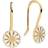 Lund Copenhagen Marguerit Earrings - Gold/White