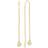 Lund Copenhagen Marguerit Disco Earrings - Gold/White