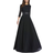 Mac Duggal Embellished-Waist Pleated-Skirt Gown - Black