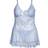 OH LÀ LÀ CHÉRI Valentine Soft Cup Babydoll Chemise & G-String Thong - Brunnera Blue