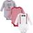 Little Treasure Cotton Bodysuits 3-pack - Christmas Suspenders (11171607)