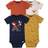 Gerber Baby Boys Fox Short Sleeve Onesies Bodysuits 4-pack -Fox