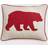 Eddie Bauer Bear Applique Twill Complete Decoration Pillows Red (50.8x40.64cm)