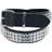 EMP Black Premium Three-Row Studded Belt - Sort