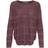 Only Caviar Texture Knitted Pullover - Red/Wild Ginger