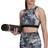 adidas Hyperglam Aeroready Training Marble-Print Bra - Multicolor/Black