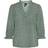Vero Moda Frill Neck 3/4 Sleeved Top - Green