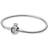 Pandora Moments Crown O & Snake Chain Bracelet - Silver/Transparent