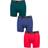 Calvin Klein Cotton Stretch Boxer Brief 3-pack - Maya Blue/Grape/Rustic Red