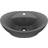 vidaXL luksuriøs håndvask overløb 58,5x39 cm keramik oval mat mørkegrå