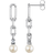 Thomas Sabo Links Earrings - Silver/Pearl/Transparent