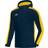 JAKO Striker Hooded Jacket Unisex - Navy/Yellow