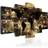Arkiio Continents Of Bronze Framed Art 100x50cm