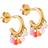 ENAMEL Copenhagen Rainbow Hoops - Bubblegum