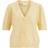 Vila Ril Short Sleeved knitted Top - Golden Haze