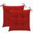 vidaXL 314914 2-pack Chair Cushions Red (50x50cm)