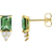 Thomas Sabo Ear Studs - Gold/Green/Transparent