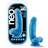 Blush Novelties Neo Elite 7in Silicone Dual Density Cock With Balls Neon Blue