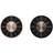 Dkd Home Decor Väggklocka Svart Koppar Aluminium (30 x 4 x 30 cm) (2 pcs) Väggklocka 30cm