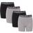 Under Armour Boys' UA Cotton Boxer Briefs 4-Pack - Mod Gray Medium Heather/Black (1357920)