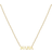 Zoe Chicco Tiny Letters Nana Pendant Necklace - Gold