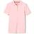 French Toast Girl's Short Sleeve Interlock Polo with Picot Collar - Pink