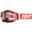 100% Goggles 100% RACECRAFT FIRE RED (Anti-Fog Transparent Glass 10 Skidding) (NEW)