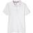 French Toast Girl's Short Sleeve Interlock Polo with Picot Collar - White