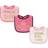 Luvable Friends Drooler Bib 3-pack Sparkle