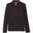 French Toast Girl's Long Sleeve Interlock Knit Polo with Picot Collar - Black